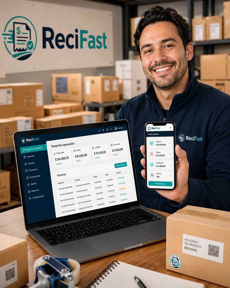 Recepción de facturas en ReciFast